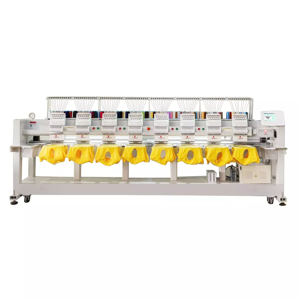 Eight Heads Embroidery Machine With System