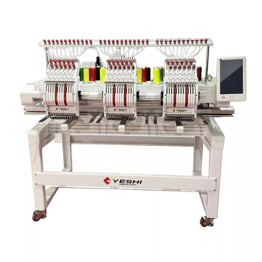 Production Three Heads Embroidery Machine